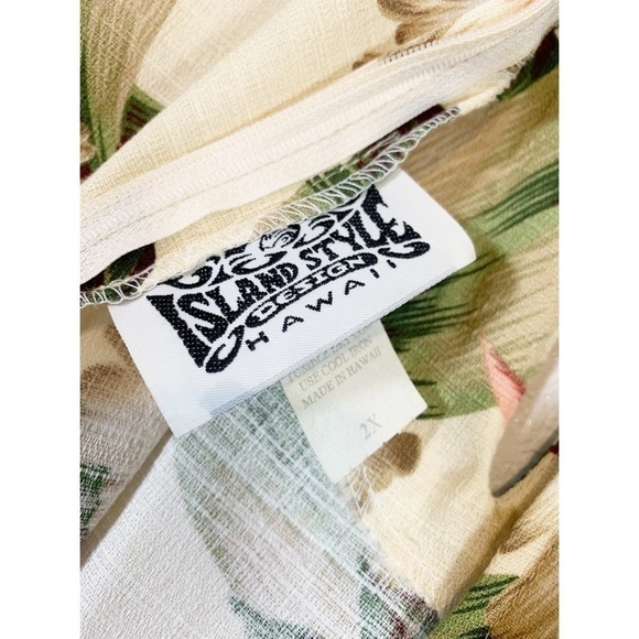 Vintage Island Style Design Hawaii Hawaiian Dress Size 2X - Picture 5 of 6